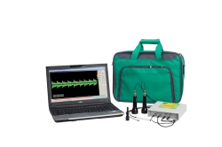 Blood flow velocity analyser ultrasonic Doppler with functions of two-channel echoencephalograph computerised "K".