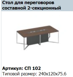 "SPEECH" End section conference table top (set of 3 pcs.) Art. no. SP 402