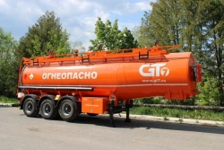 Semi-trailer-tanker PPC-4-3, type P3, modification 96832-0000010-04 ( without pump). Axial unit AGOS-3-GT7-00.00.000-01.