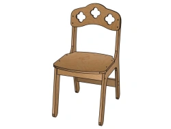Stool ''Vasilisa'' H=340 (paint)/ StD53