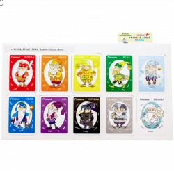 Set of cards "Multicoloured gnomes".