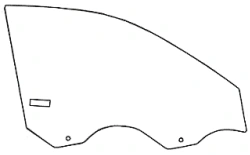 Great Wall CHB037-R front door window (right) Code 00774TDR02001