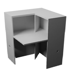 Rack-barrier angular external "Barrier universal C", mark "SPEKTR LLC".