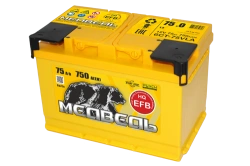 Lead battery for starting piston engines 6ST-75VLA EFB "Bear"