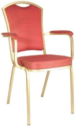 Armchair with metal frame K-4