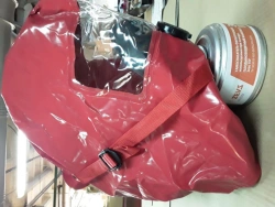 Filtering self-rescuer used at fire. Gas smoke protection kit Zeus 15U