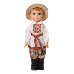 Plastic doll Boy in Belarusian costume, B3910