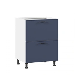 Indigo LD.298820.000 Front set for kitchen cabinet 600 with 2 drawers LUX (4) (Dark blue)