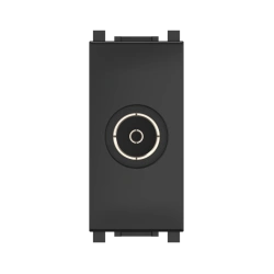 CADUCEUS ALING Experience Flush-mounted FM antenna socket single F/F, 1M, black (soft touch), art. no. 74262.S. 74262.?1