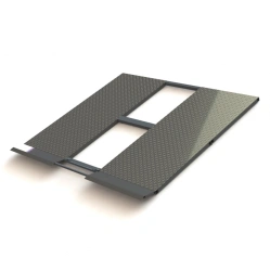 Removable folding aluminium vehicle ramp