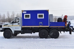 Special van with CMU produced by INMAN JSC on URAL 7470-01 chassis. Mark GIRD. Type 5849AS. Modification 5849