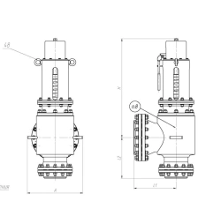 Safety relief valves series S.KP, type S.KPUF