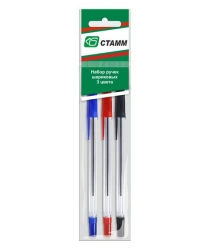 Set of pens STAMM 111 3-colour 0,7mm oil-based rod