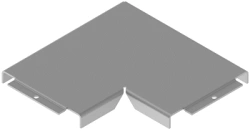 Tray cover for 90 degree horizontal corner tray KL 000 GU90, with overall dimensions from 50 mm to