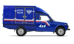 Vehicle NV21PPE, cat. N1G in the version "Russian Post", "Transportation of corpses", on the basis of LADA 4x4 type 21 mod 21214