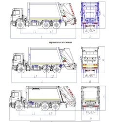 Garbage truck of special model MK-4549.36