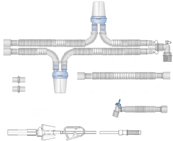 Respiratory devices for joint use with anaesthetic and resuscitation equipment, version: p