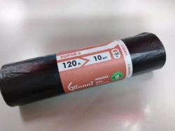Plastic film bag, trade mark Glionni "Super S" 120l
