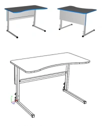 Desk for students with cerebral palsy.