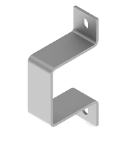 Staple BSUG 00, with overall dimensions from 50x64x160 mm to 50x204x300 mm, metal thickness 5,0 mm, stainless steel grade AI