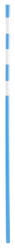 Milestone plastic VP-1,8 1,8 m high, diameter 40 mm, with 3 s/o strips of 100 mm each.