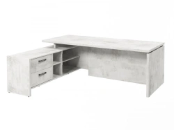 Table on a supporting pedestal on LDF supports