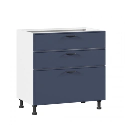 Indigo LD.298850.000 Front set for kitchen cabinet 800 with 3 drawers LUX (4) (Dark blue)