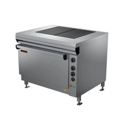 Electric two-burner cooker with griddle cabinet PE-0,34ShP