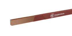 Copper rectangular wire, insulated with alkali-free glass fibre, applied in two layers, with gluing and heat impregnation
