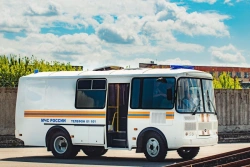 Vehicle for emergency services and police 501950-03 (base vehicle PAZ 4234-04 of production facilities)