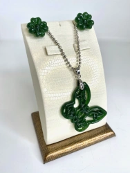 Jewellery set "Flora" (jade)