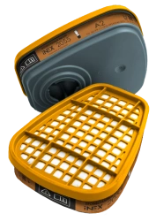 Gas mask filter of "iNEX" trade mark, model 2055 (class A2)