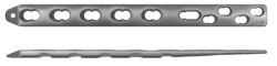 Narrow straight metaepiphyseal plate with y/s (6...15 holes, length 83-245mm)