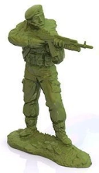 Soldiers of the Russian Airborne Forces (1 piece in a pack: scout with a knife or a gunner with a machine gun)