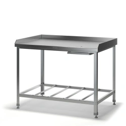 Table for meat processing SDM made of stainless and galvanised steel