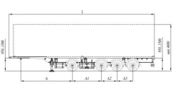 Semitrailer CTTM CARGOLINE 9K22: (modification 9K2240-10.00.00.00.000 semi-trailer-container-van).