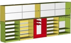 Cupboard-wall for sports hall. Model ????-1-3