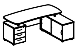Executive desk 5003 Series "Rhythm"