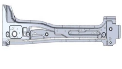 Rear right-hand side panel carcass member A9606362110