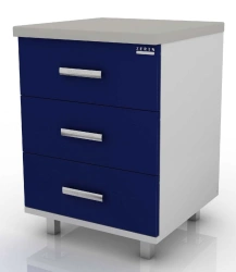 Module with 3 drawers, 102-001-3, 600x600x850
