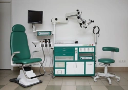 Otorhinolaryngologist's workplace for diagnostic and therapeutic procedures RM ENT-Azimut, version 1