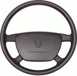 Steering wheel "Sadko" 50.4308-3402020-25 height 127 mm with vehicle logo