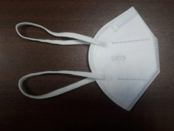 Disposable non-sterile mask - respirator made of non-woven fabric without exhalation valve FFP2 KN95 with headband