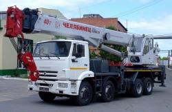 Truck crane ??-65711 of modification 6929C6-2 (using cab ??-55732?1.92.00.000 or ??-65717?5.92.00.000) on base