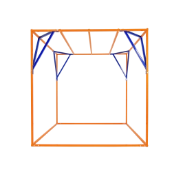Product for the equipment of sensory-dynamic halls of the Sova Nanny trade mark: Metal structure (prefabricated and dismantled m
