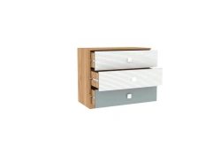 Modex-Agata LD.530210.000 Dresser export (Oak Gold/White/Dusky Blue )