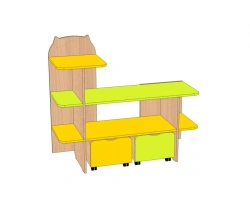 Children's nature corner "Kotik" with drawers UPD-2