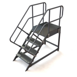 Mounting stand with 4 steps and wide platform aluminium PM-1000-200