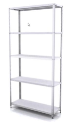 Lightweight 5-shelf warehouse rack STKO-5G 930x300x1850