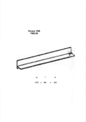 Y8B Hanging shelf from "ALTEA" cabinet furniture set